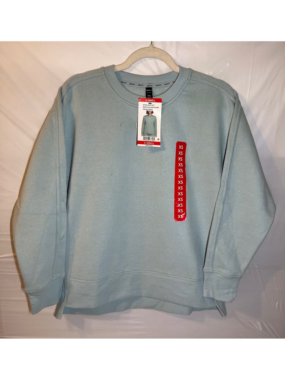 DKNY Hilo Sweatshirt Green Size XS X-Small